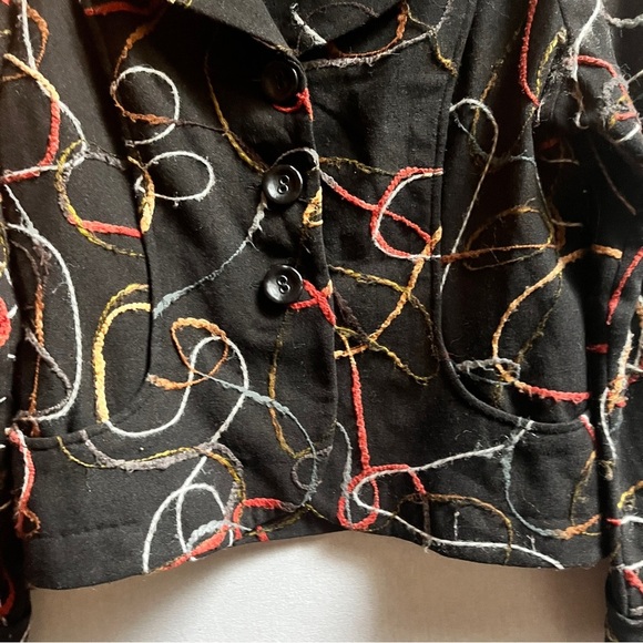 Ou Empereur Ou Rien Montreal wool embroidered blazer jacket Sz 13 - Picture 5 of 10